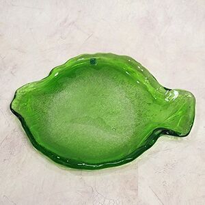 Vintage
AMICI 11.5 Long Fish Shape Plate‎ Dish Italian Bubble Green Art Glass